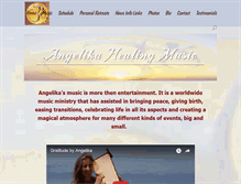 Tablet Screenshot of angelikahealingmusic.com
